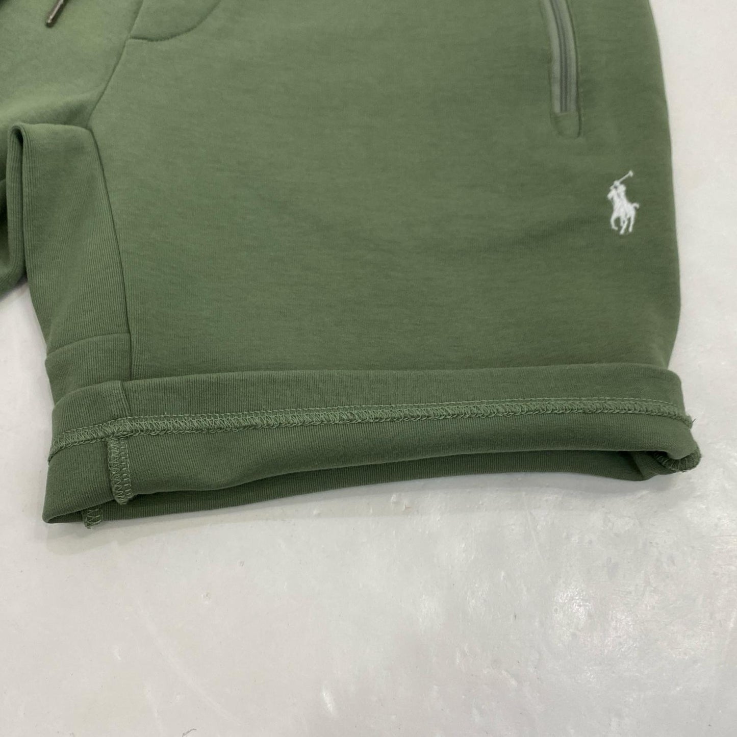 【中古】POLO RALPH LAUREN | ポロ・ラルフローレン 9インチダブルニットショートパンツ ショートパンツ グリーン サイズ:XS
