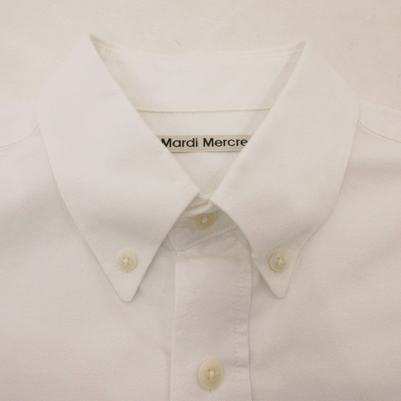 【中古】Mardi Mercredi | マルディメクレディ OXFORD SHIRT 長袖シャツ ホワイト