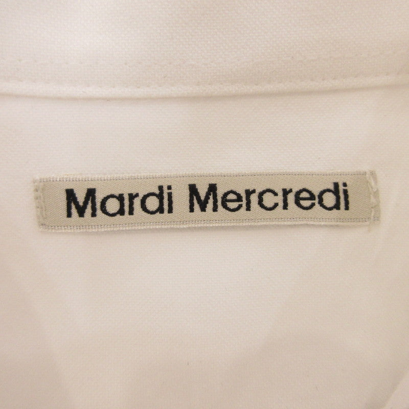 【中古】Mardi Mercredi | マルディメクレディ OXFORD SHIRT 長袖シャツ ホワイト