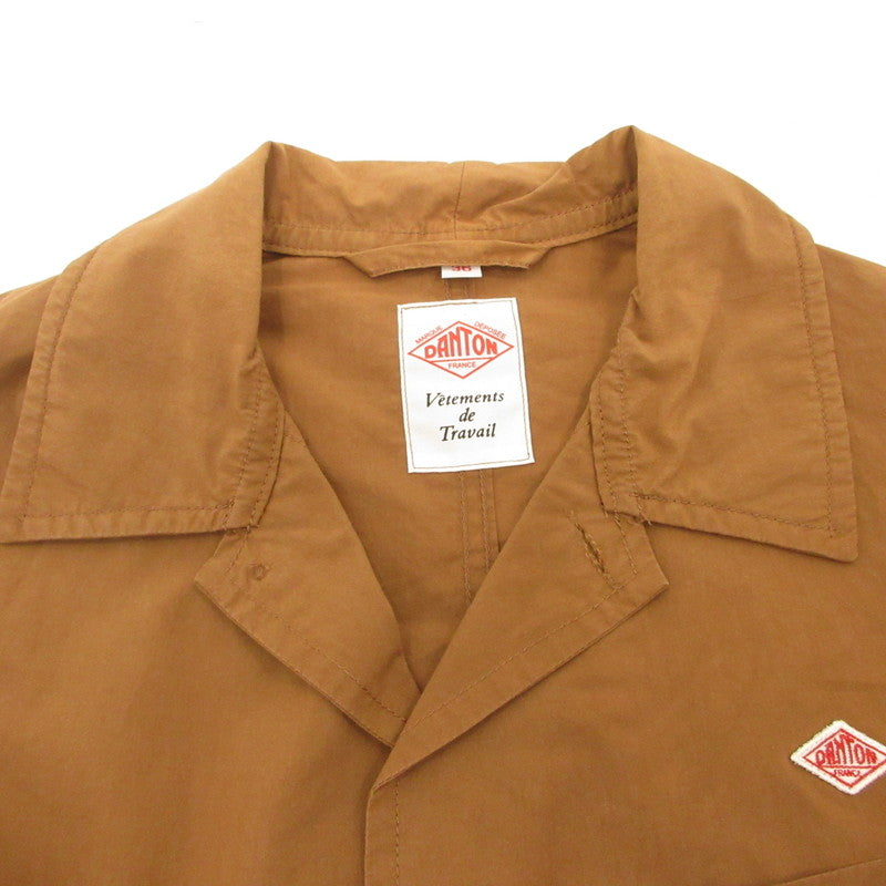 【中古】Danton | ダントン コットンポプリンカバーオール カバーオール JD-3681 TYO-BY ブラウン サイズ:36