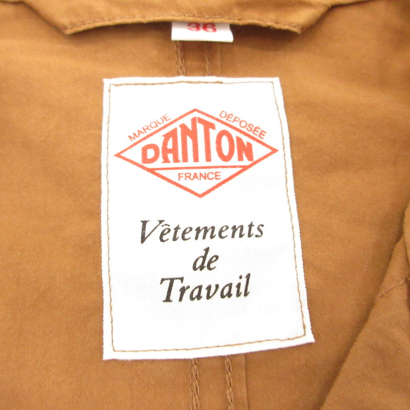 【中古】Danton | ダントン コットンポプリンカバーオール カバーオール JD-3681 TYO-BY ブラウン サイズ:36