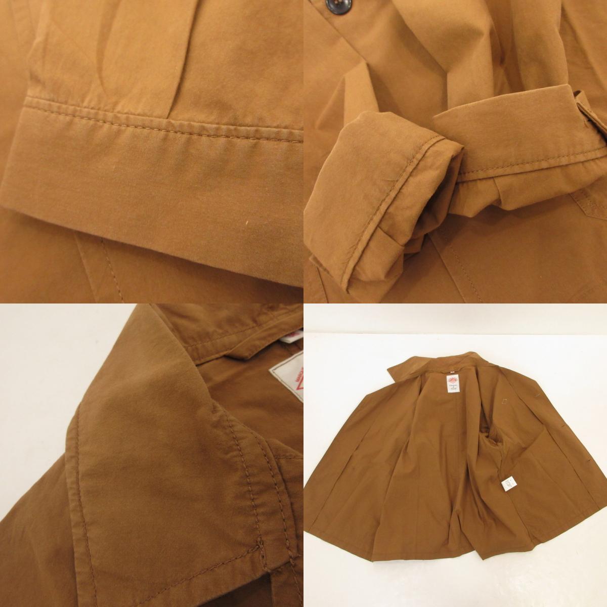 【中古】Danton | ダントン コットンポプリンカバーオール カバーオール JD-3681 TYO-BY ブラウン サイズ:36