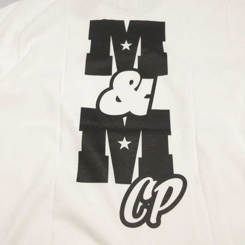 【中古】M&M CUSTOM PERFORMANCE | エムアンドエムカスタムパフォーマンス PRINT S/S TEE 半袖Tシャツ 20-MT-014 ホワイト サイズ:M