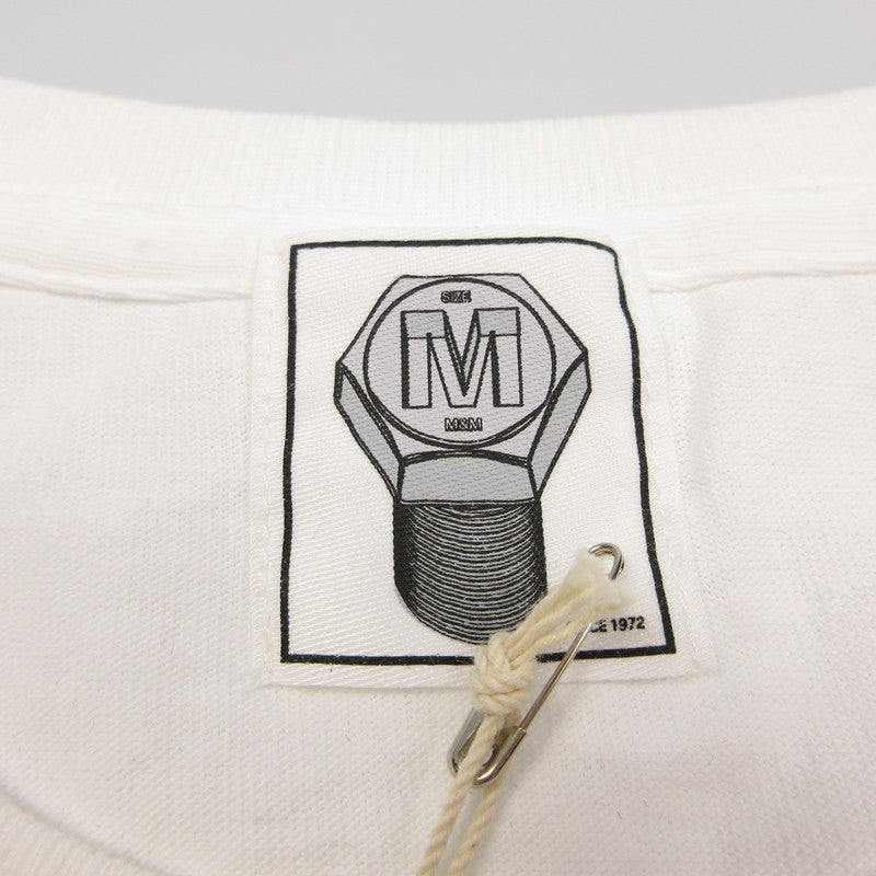 【中古】M&M CUSTOM PERFORMANCE | エムアンドエムカスタムパフォーマンス PRINT S/S TEE 半袖Tシャツ 20-MT-014 ホワイト サイズ:M