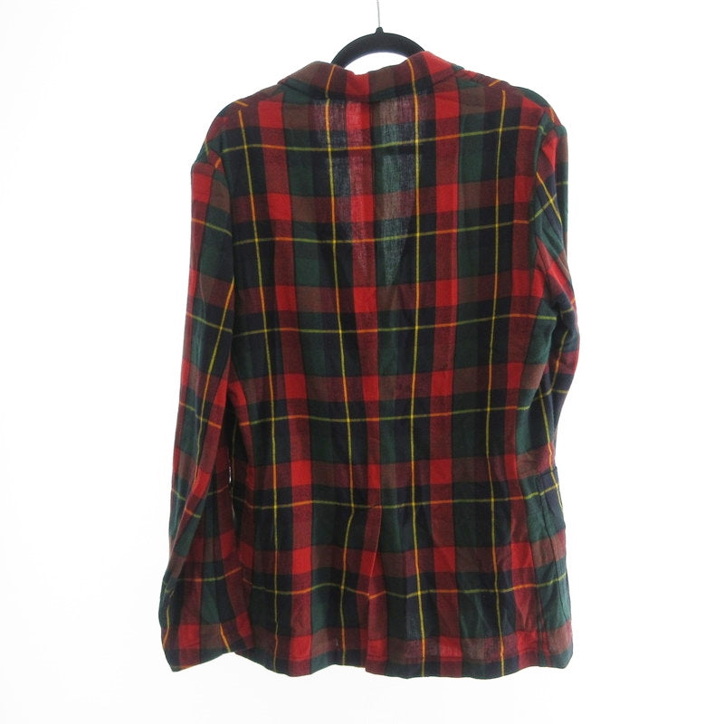 【中古】POLO RALPH LAUREN | ポロ・ラルフローレン タータンチェック3BフランネルテーラードJKT テーラードジャケット サイズ:S