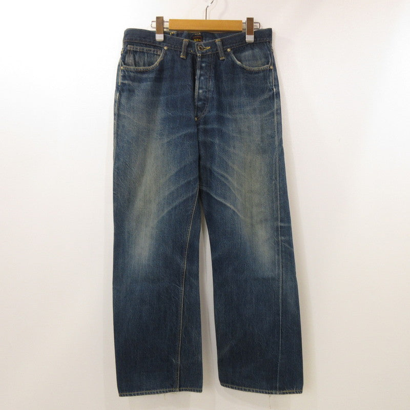 【中古】Lee | リー 40年代大戦モデル復刻 逆アーキュエイトステッチ デニムパンツ LOT2101 センター赤タグ ブルー サイズ:33