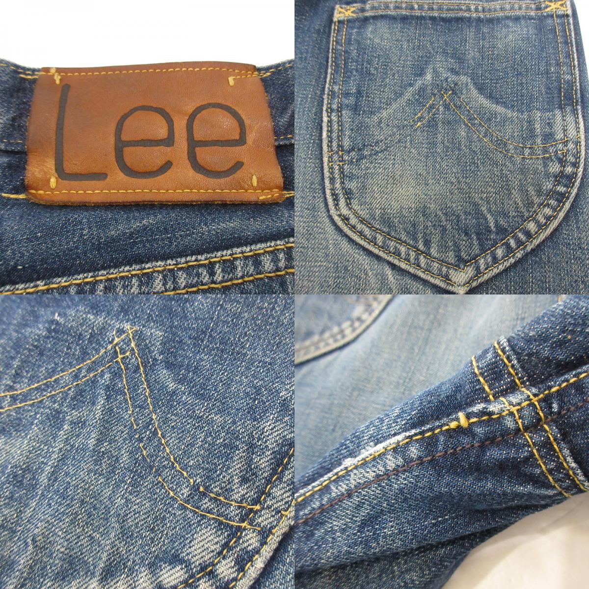 【中古】Lee | リー 40年代大戦モデル復刻 逆アーキュエイトステッチ デニムパンツ LOT2101 センター赤タグ ブルー サイズ:33