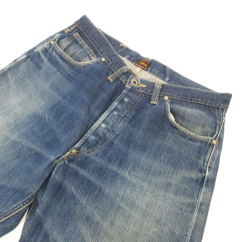 【中古】Lee | リー 40年代大戦モデル復刻 逆アーキュエイトステッチ デニムパンツ LOT2101 センター赤タグ ブルー サイズ:33