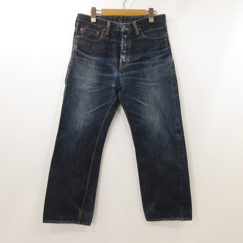 【中古】FULL COUNT | フルカウント WIDE DENIM HEAVY OZ デニムパンツ 0105XX 赤耳/旧モデル赤タブ有 ネイビー サイズ:31
