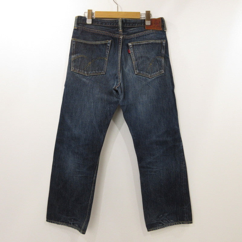【中古】FULL COUNT | フルカウント WIDE DENIM HEAVY OZ デニムパンツ 0105XX 赤耳/旧モデル赤タブ有 ネイビー サイズ:31