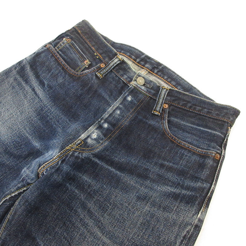 【中古】FULL COUNT | フルカウント WIDE DENIM HEAVY OZ デニムパンツ 0105XX 赤耳/旧モデル赤タブ有 ネイビー サイズ:31