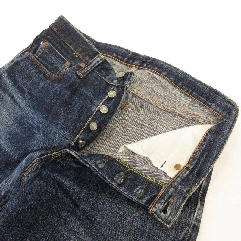 【中古】FULL COUNT | フルカウント WIDE DENIM HEAVY OZ デニムパンツ 0105XX 赤耳/旧モデル赤タブ有 ネイビー サイズ:31