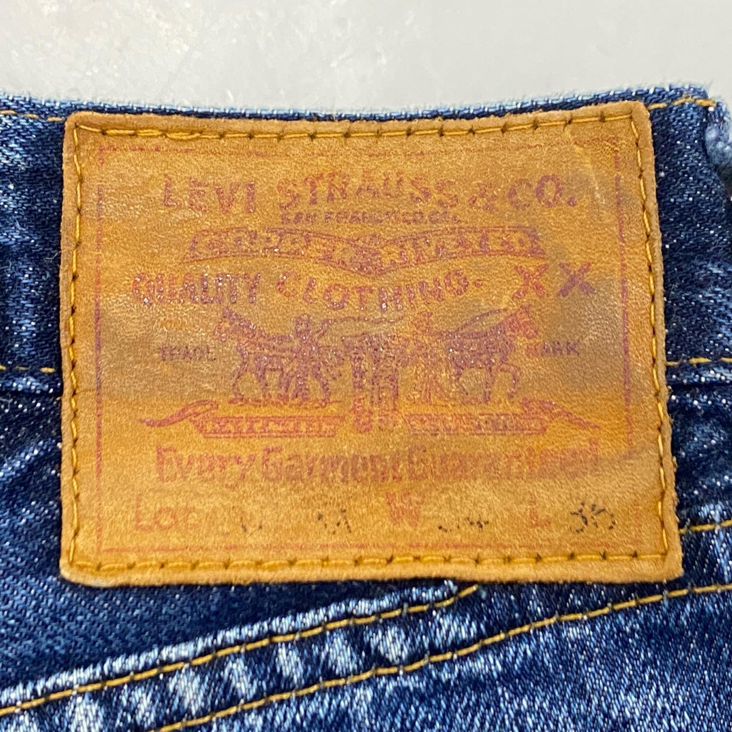 【中古】Levi's VintageClothing | リーバイスヴィンテージクロージング 201XX 1937年モデル復刻 デニムパンツ 201-0003 1998年製 赤耳 ビッグE ネイビー