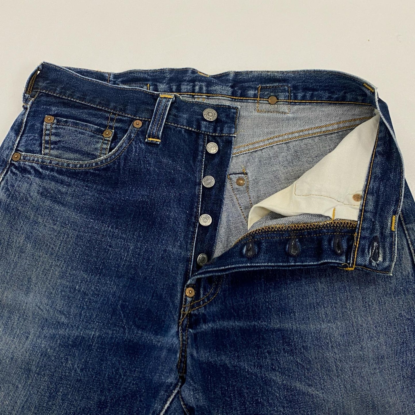 【中古】Levi's VintageClothing | リーバイスヴィンテージクロージング 201XX 1937年モデル復刻 デニムパンツ 201-0003 1998年製 赤耳 ビッグE ネイビー