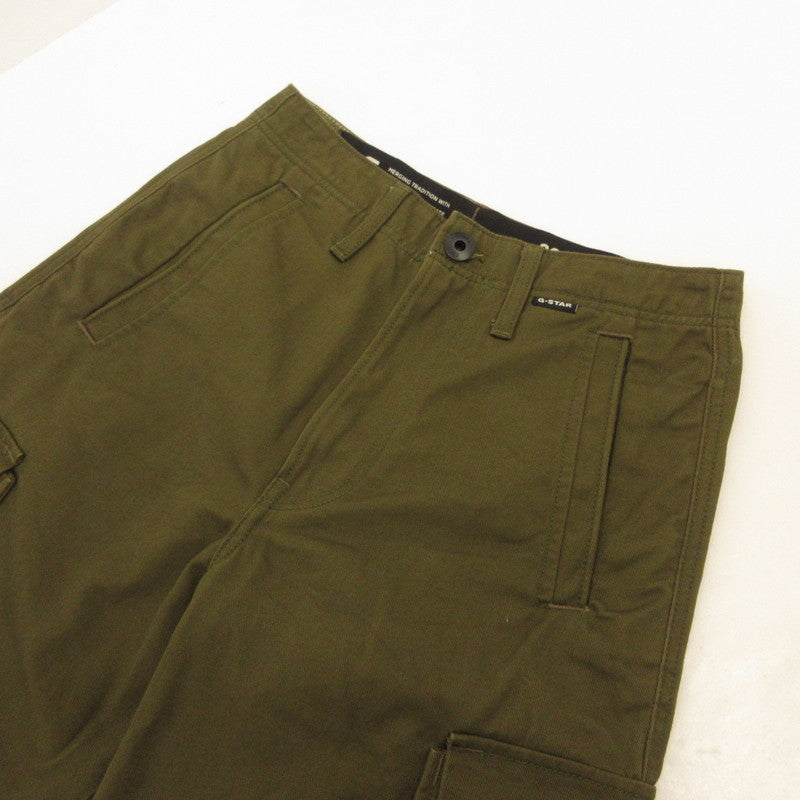 【中古】G-STAR | ジースター RENATO STRAIGHT CARGO PANTS カーゴパンツ D23634-C900-C744 オリーブ サイズ:28