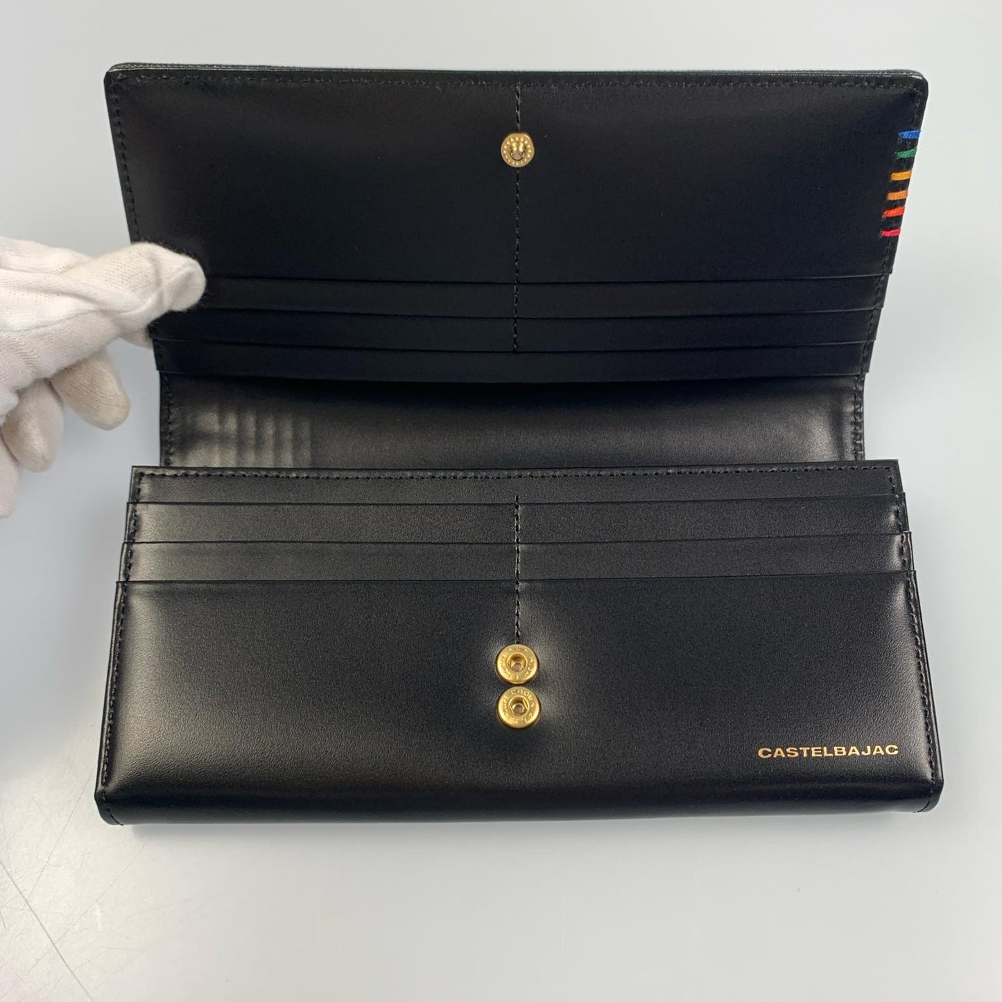 【中古】CASTEL BAJAC | カステルバジャック シェスト 長財布 027604 ブラック