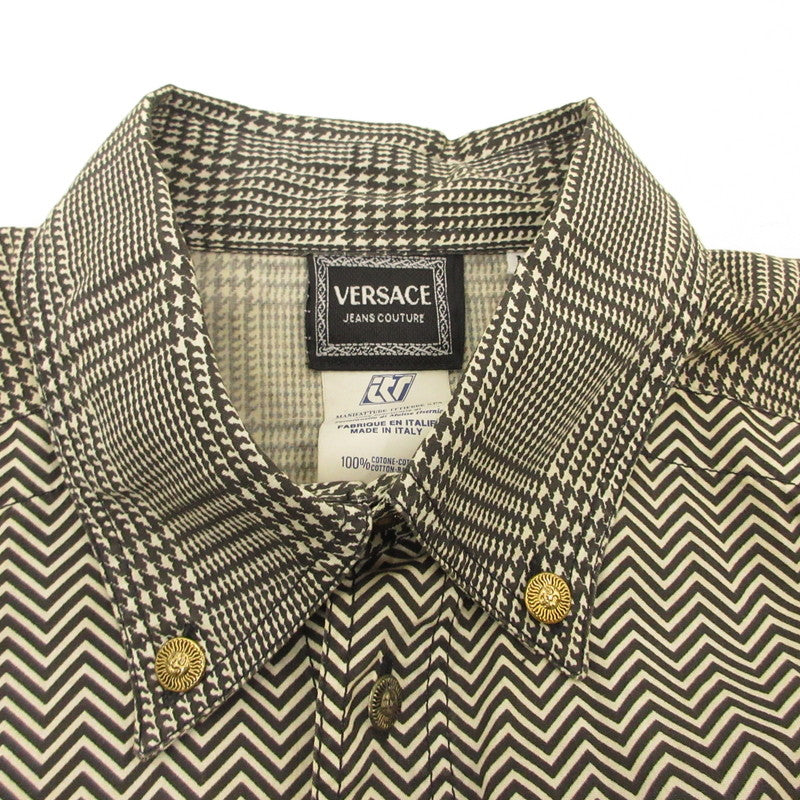 【中古】VERSACE | ヴェルサーチ メデューサボタン 長袖シャツ サイズ:M