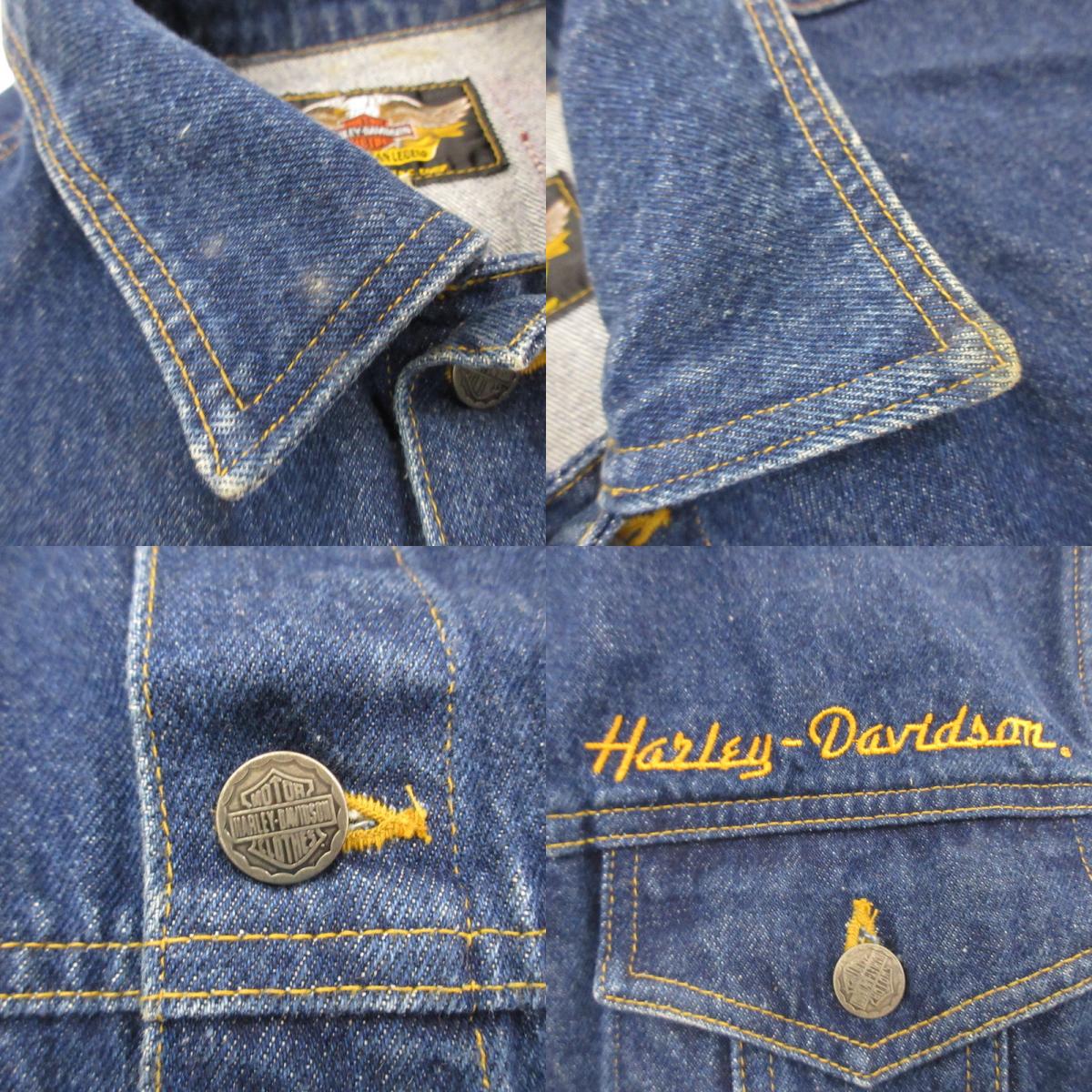 【中古】HARLEY-DAVIDSON | ハーレーダビットソン ベスト 50026 ブルー サイズ:M