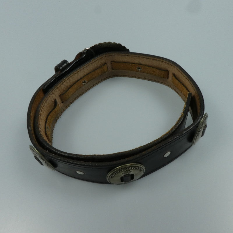 【中古】HARLEY-DAVIDSON | ハーレーダビットソン コンチョ ベルト ブラック