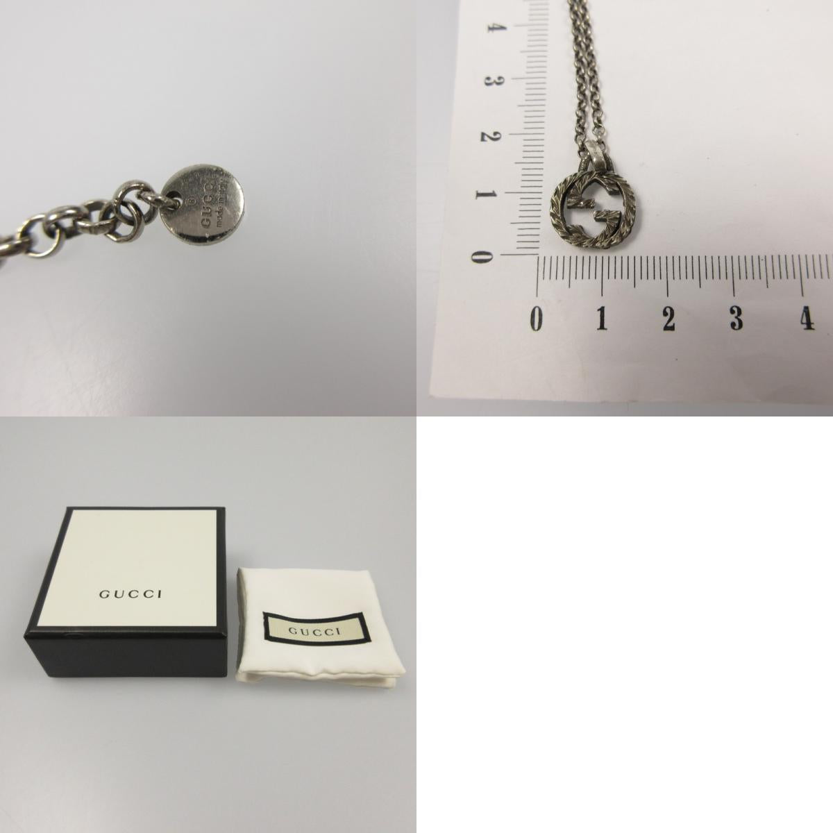 【中古】GUCCI | グッチ インターロッキング ネックレス 455535