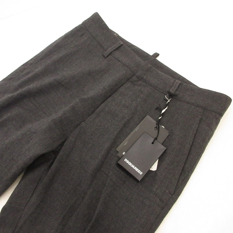 【中古】DSQUARED2 | ディースクエアード Wool chinos Flannel Sexy Chino Pant パンツ S71KB0576 チャコールグレー サイズ:46
