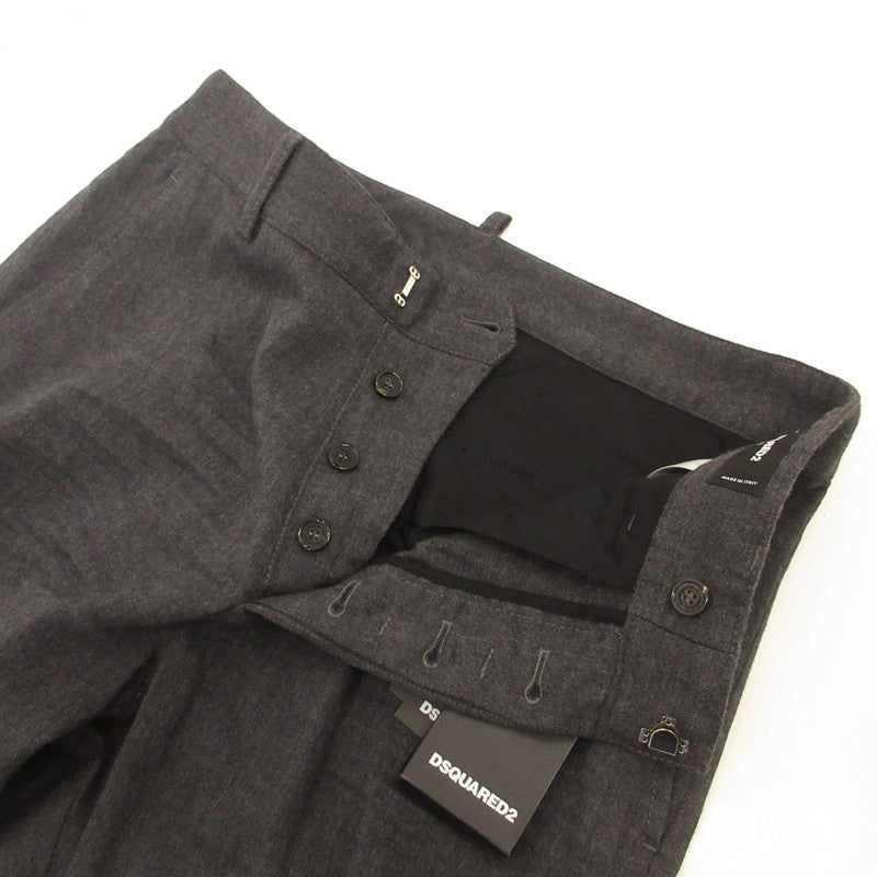 【中古】DSQUARED2 | ディースクエアード Wool chinos Flannel Sexy Chino Pant パンツ S71KB0576 チャコールグレー サイズ:46