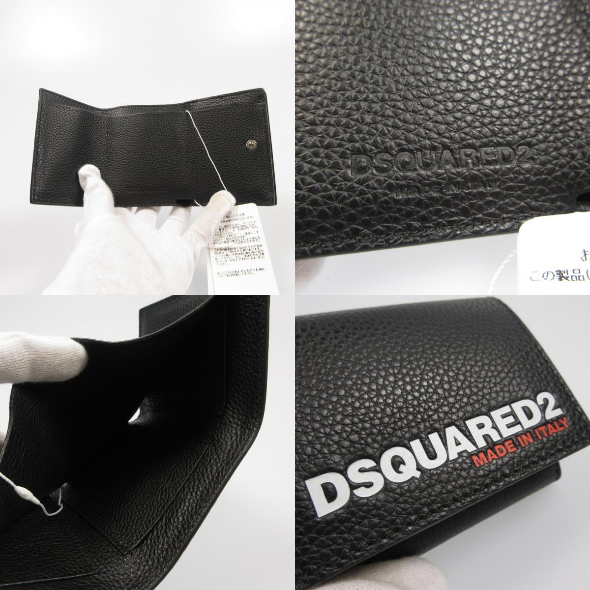 【中古】DSQUARED2 | ディースクエアード BOB TRI-FOLD WALLET 三つ折り財布 S82WA0043 ブラック