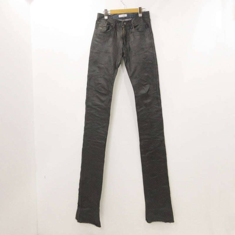 【中古】 Black gloss long Lengs デニムパンツ ブラック