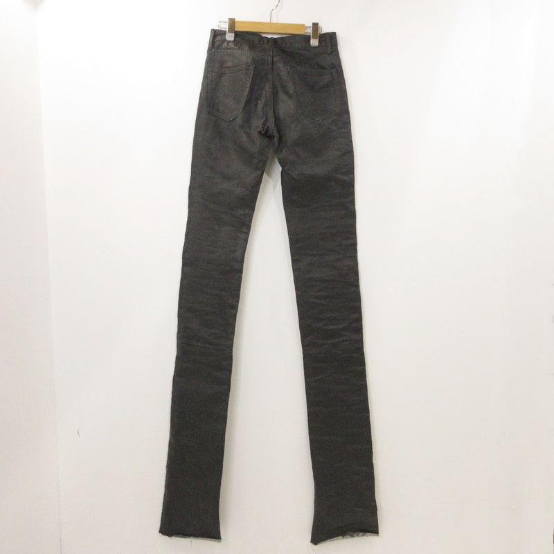 【中古】 Black gloss long Lengs デニムパンツ ブラック