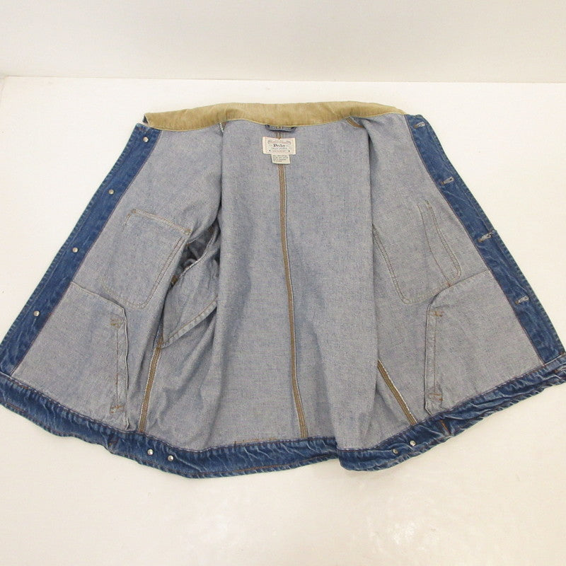 【中古】POLO RALPH LAUREN | ポロ・ラルフローレン デニム 年式:90s 白タグ ブルー サイズ:L