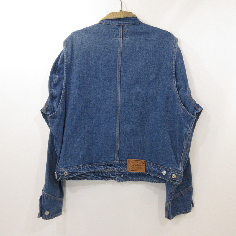 【中古】POLO RALPH LAUREN | ポロ・ラルフローレン デニム 年式:90s 白タグ ブルー サイズ:L