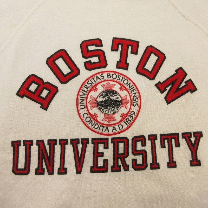 【中古】Champion | チャンピオン BOSTON UNIVERSITY スウェット ホワイト サイズ:M