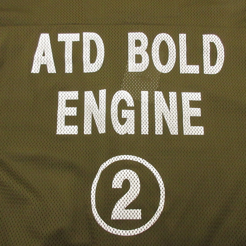 【中古】AT DIRTY | アットダーティー ATD MESH TEE 半袖シャツ オリーブ サイズ:S