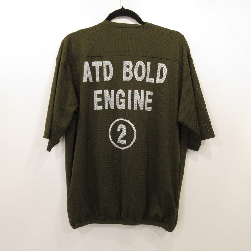 【中古】AT DIRTY | アットダーティー ATD MESH TEE 半袖シャツ オリーブ サイズ:S