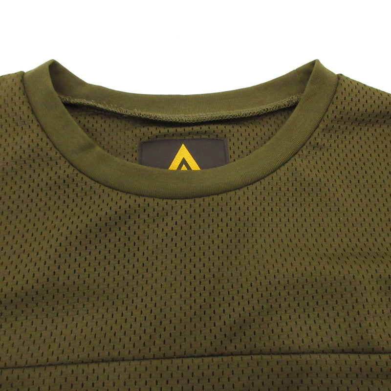 【中古】AT DIRTY | アットダーティー ATD MESH TEE 半袖シャツ オリーブ サイズ:S