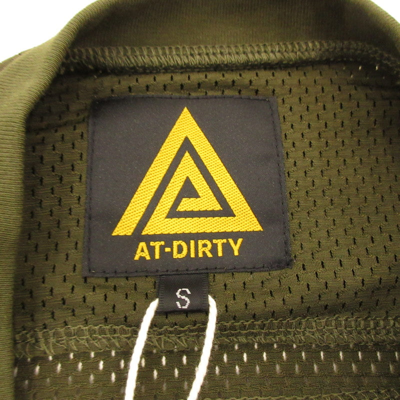 【中古】AT DIRTY | アットダーティー ATD MESH TEE 半袖シャツ オリーブ サイズ:S