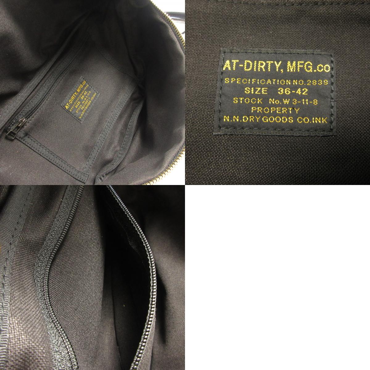 【中古】AT DIRTY | アットダーティー ANY DAYS BAG ウエストバッグ ブラック
