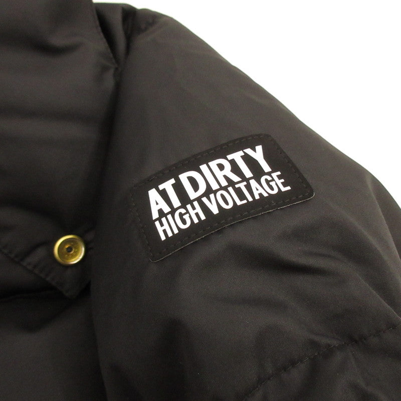 【中古】AT DIRTY | アットダーティー HIGH VOLTAGE DOWN JACKET ダウンジャケット ブラック サイズ:S