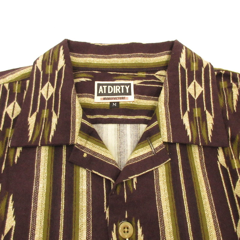 【中古】AT DIRTY | アットダーティー OLD NAVAJO L/S SHIRT 長袖シャツ サイズ:M