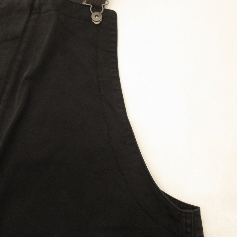 【中古】AT DIRTY | アットダーティー FIREMAN ALLS オーバーオール ウォッシュ加工 ブラック サイズ:XL