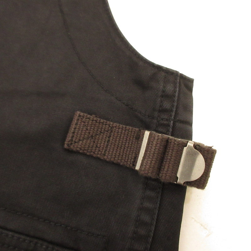 【中古】AT DIRTY | アットダーティー FIREMAN ALLS オーバーオール ウォッシュ加工 ブラック サイズ:XL