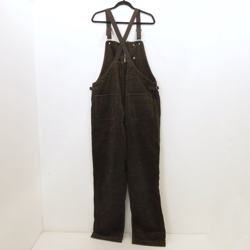 【中古】AT DIRTY | アットダーティー FIREMAN ALLS CORDUROY オーバーオール ブラウン サイズ:XL