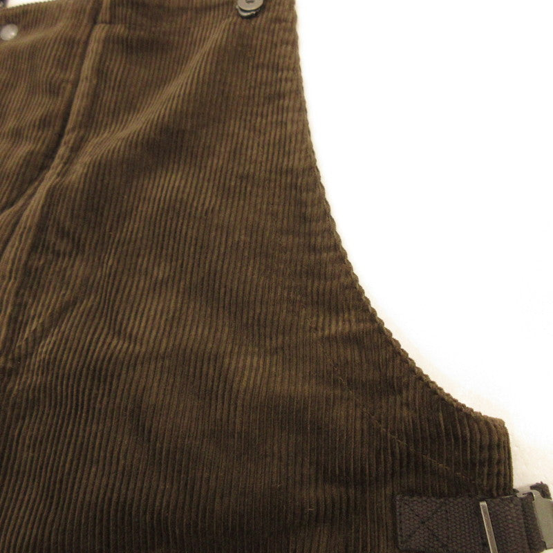 【中古】AT DIRTY | アットダーティー FIREMAN ALLS CORDUROY オーバーオール ブラウン サイズ:XL