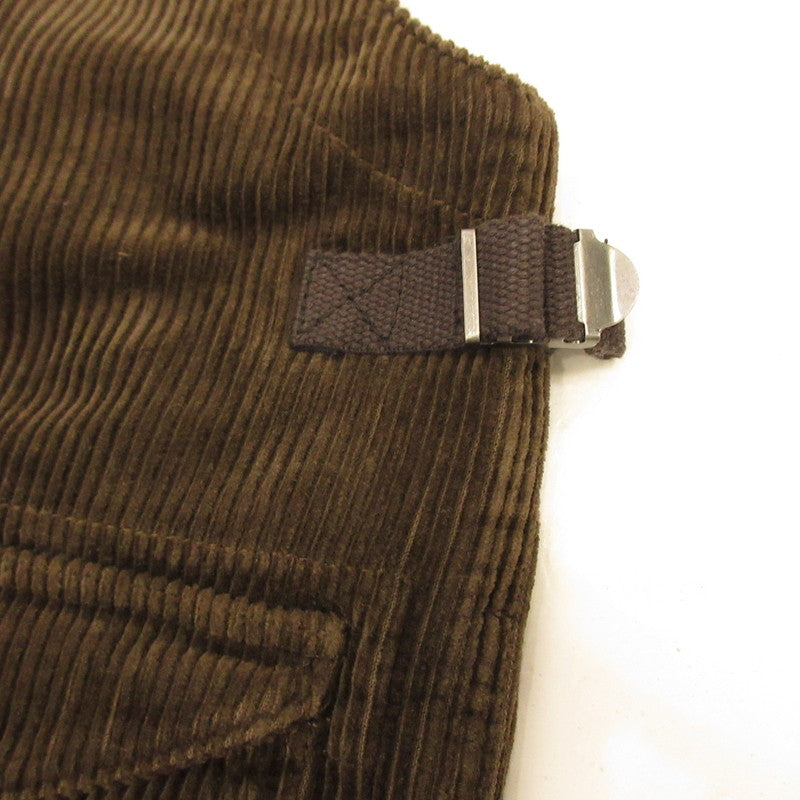 【中古】AT DIRTY | アットダーティー FIREMAN ALLS CORDUROY オーバーオール ブラウン サイズ:XL