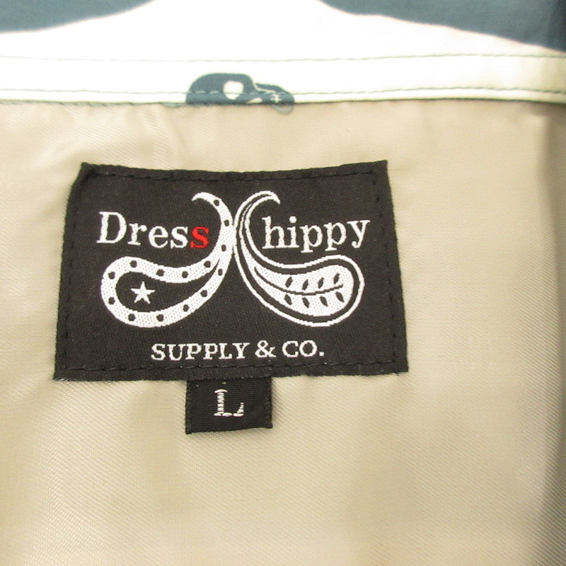 【中古】DRESS HIPPY | ドレスヒッピー 50'S SKULL S/S SHIRT 半袖シャツ サイズ:L