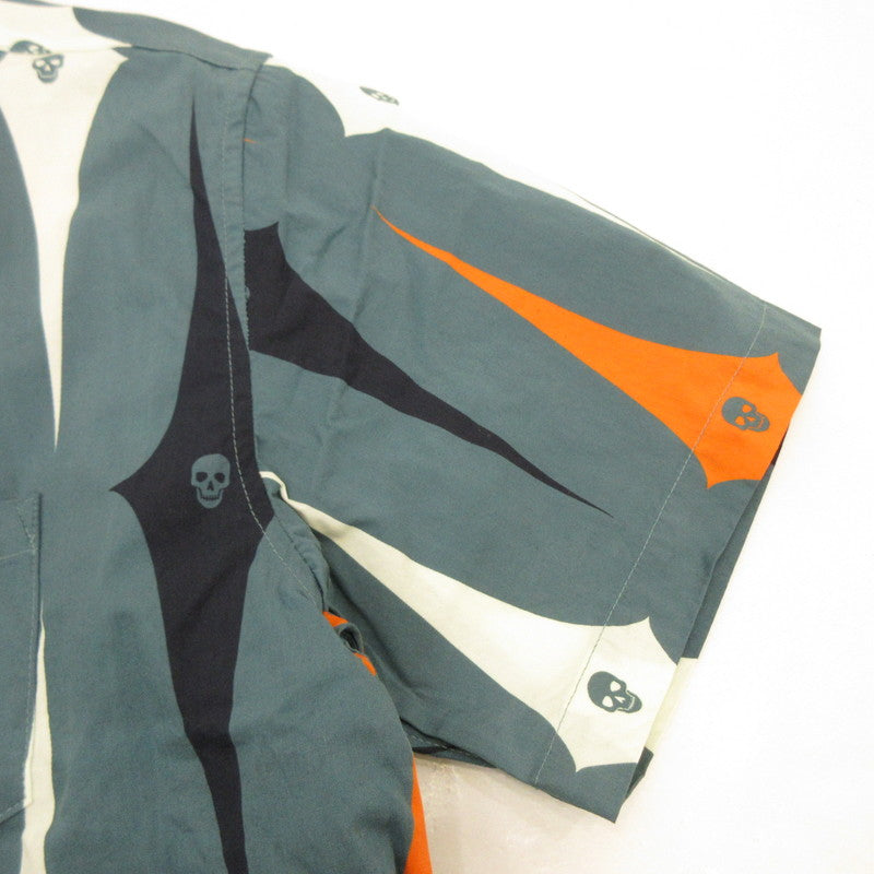 【中古】DRESS HIPPY | ドレスヒッピー 50'S SKULL S/S SHIRT 半袖シャツ サイズ:L