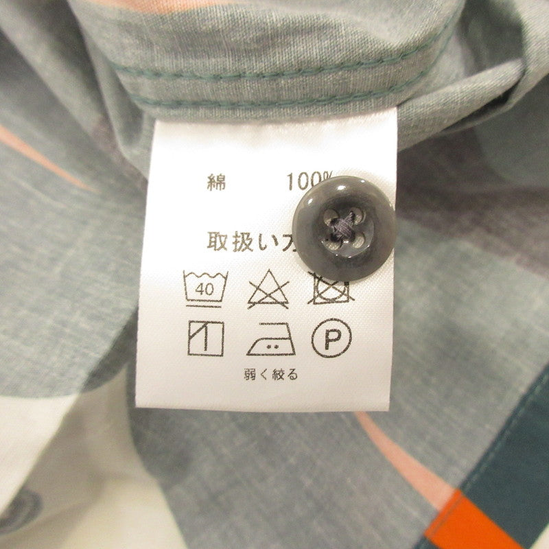 【中古】DRESS HIPPY | ドレスヒッピー 50'S SKULL S/S SHIRT 半袖シャツ サイズ:L
