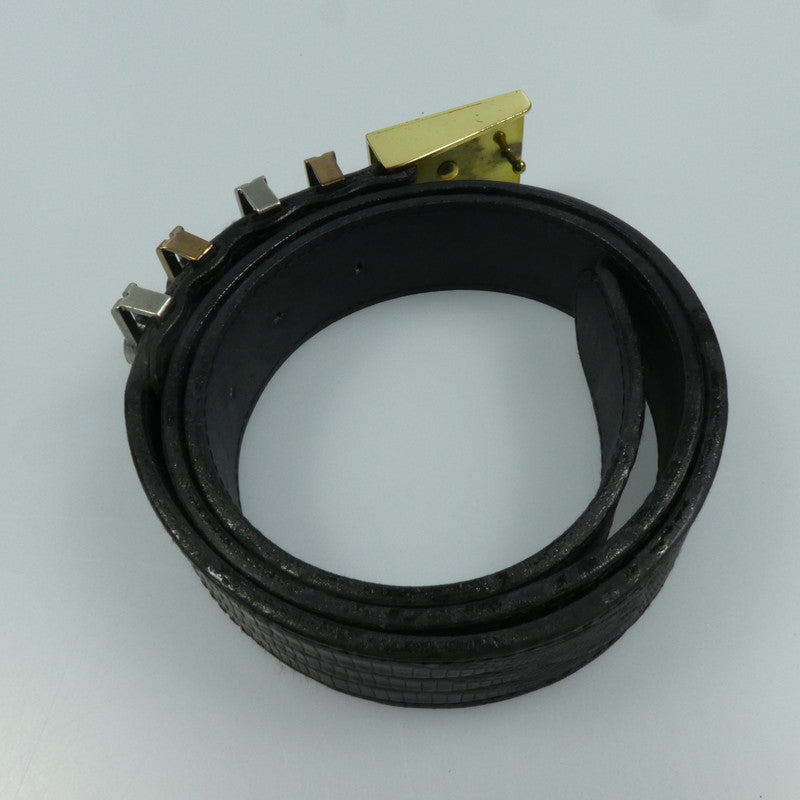 【中古】VERSACE | ヴェルサーチ 4連メデューサバックル ベルト サイズ:80/32