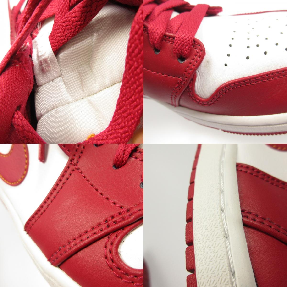 【中古】NIKE | ナイキ AIR JORDAN 1 LOW スニーカー 553558-607 2022S/S レッド 27.5cm