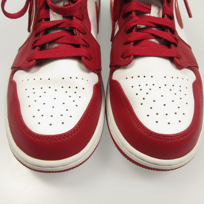 【中古】NIKE | ナイキ AIR JORDAN 1 LOW スニーカー 553558-607 2022S/S レッド 27.5cm